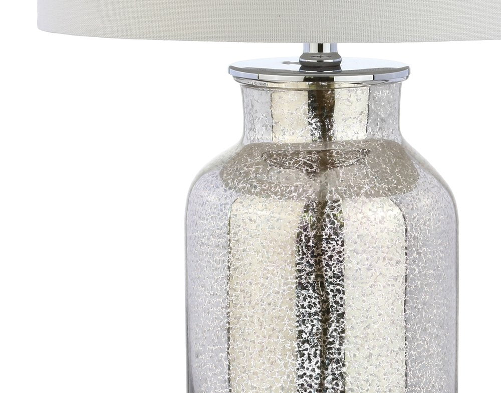 25" Clear Novelty Table Lamp With Drum Shade