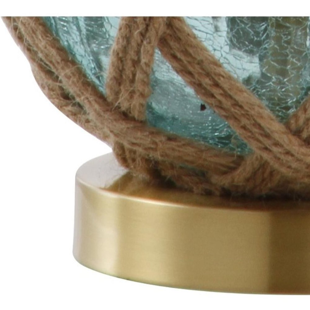 22" Gold Novelty Table Lamp With Drum Shade