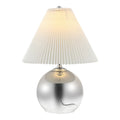 23" Silver Globe Lamp Base With Empire Shade