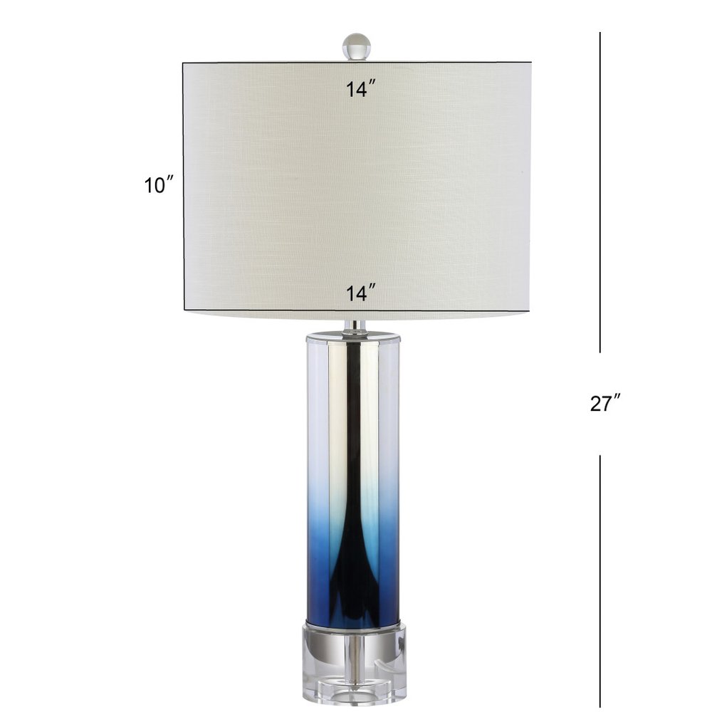 27" Clear Novelty Table Lamp With Drum Shade