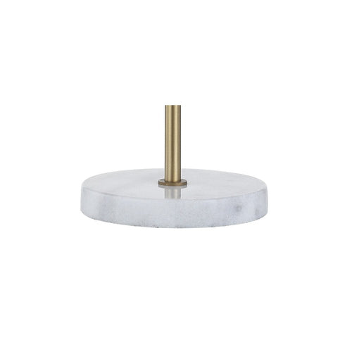 21" White Round Table Lamp