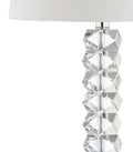 26" Clear Novelty Table Lamp With Drum Shade