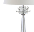 25" Clear Novelty Table Lamp With Drum Shade