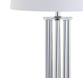 18" Silver Novelty Column Lamp With Empire Shade