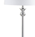 Set of Two 33" Silver Table Lamps With Drum Shades