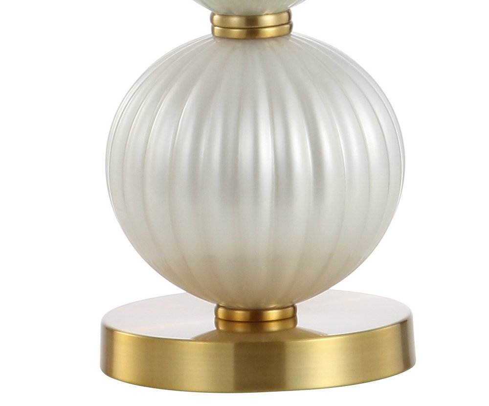 34" Gold Novelty Table Lamp With Globe Shade