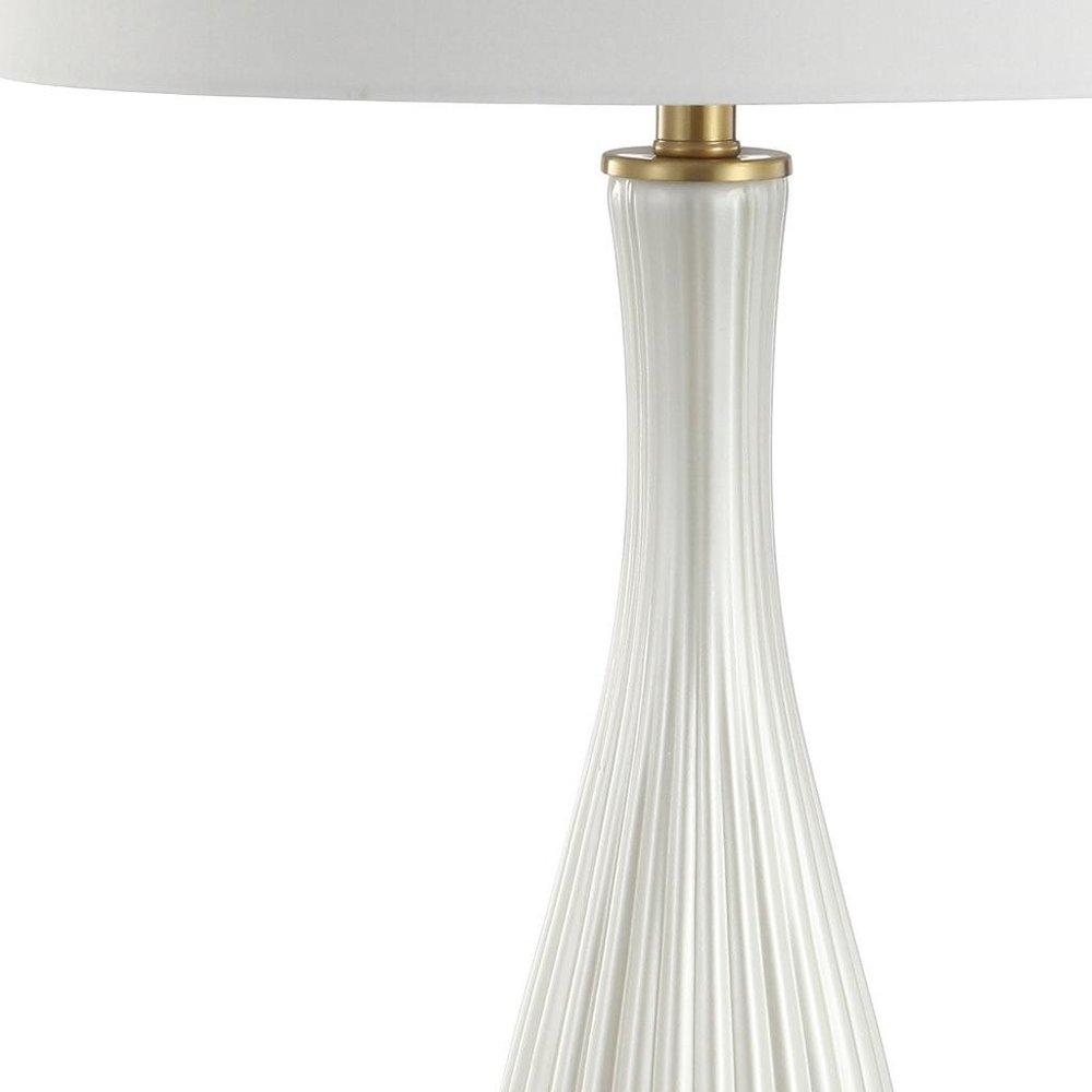 34" Gold Novelty Table Lamp With Globe Shade