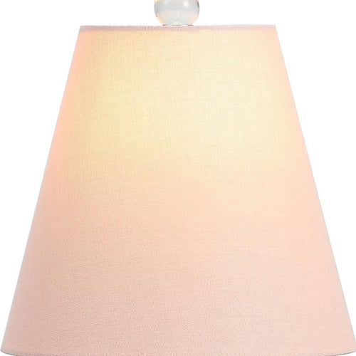 16" Clear Globe Bedside Lamp With Empire Shade