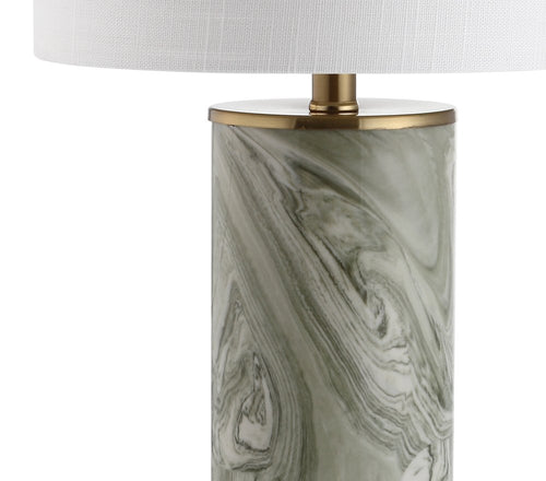 21" Gold Novelty Table Lamp With Globe Shade
