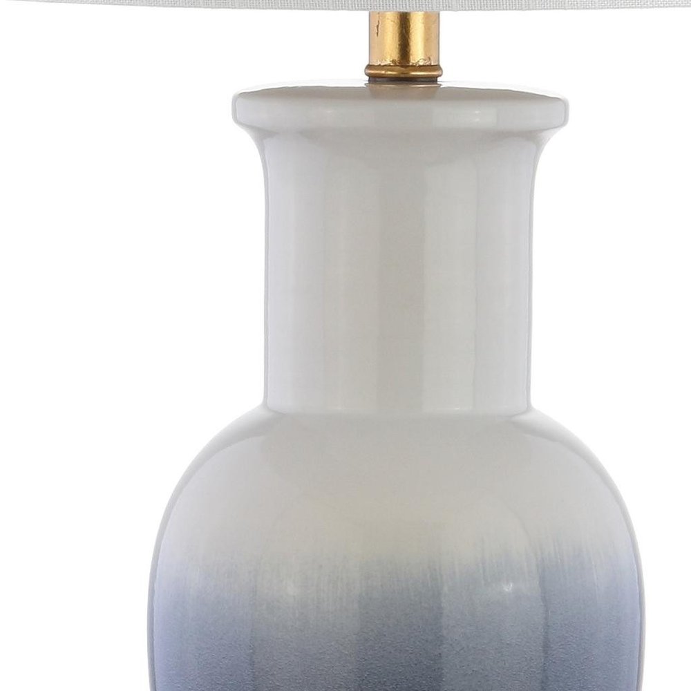 32" Gold Novelty Table Lamp With Drum Shade