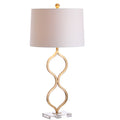 32" Clear Novelty Table Lamp With Drum Shade