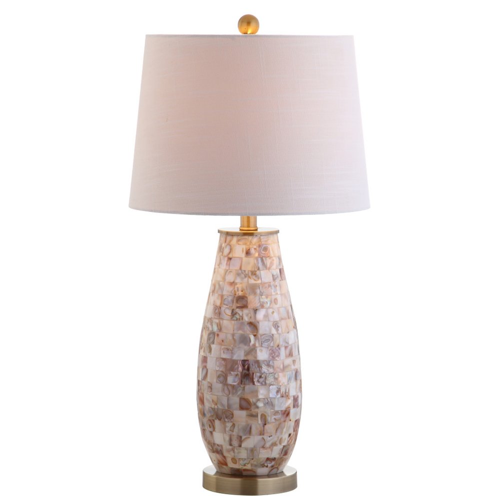 28" Gold Novelty Table Lamp With Drum Shade