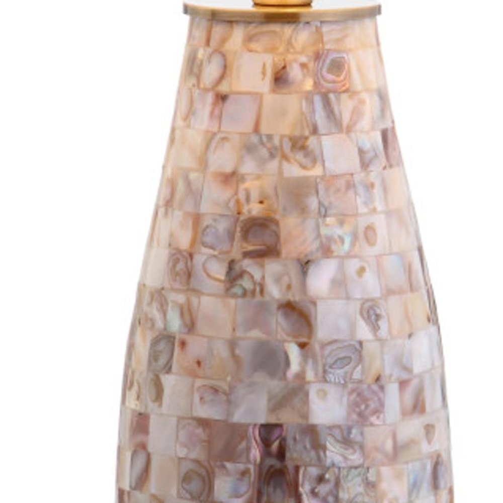 28" Gold Novelty Table Lamp With Drum Shade