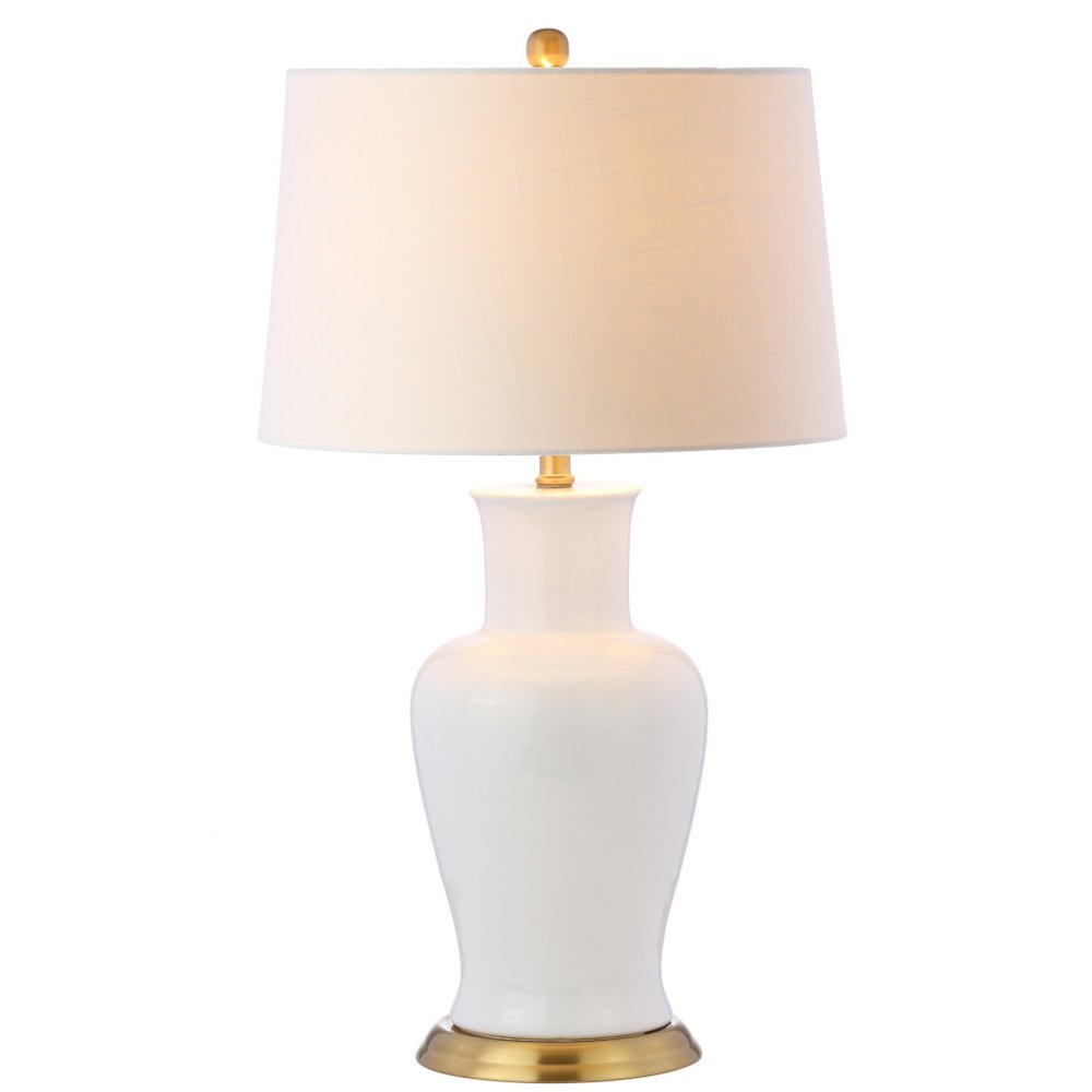 29" Gold Urn Table Lamp With Drum Shade