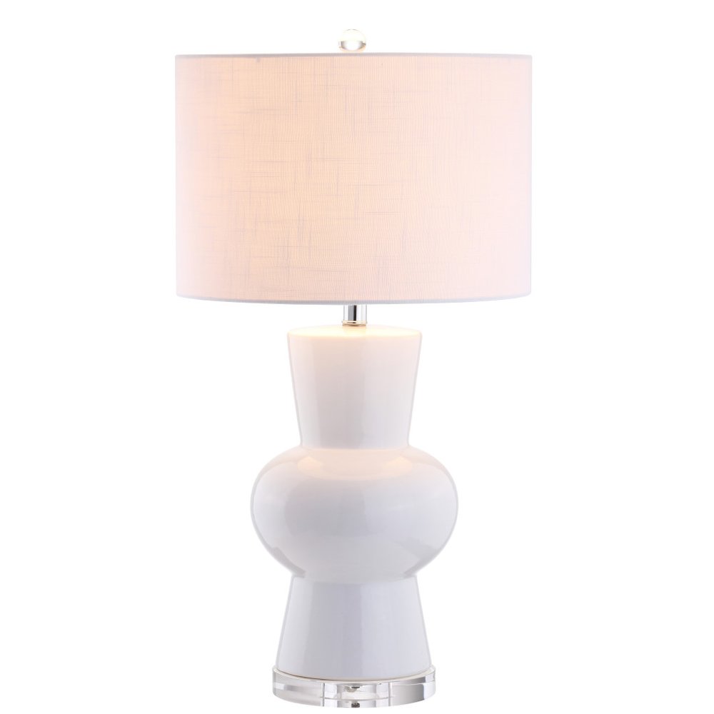 29" Clear Novelty Table Lamp With Drum Shade