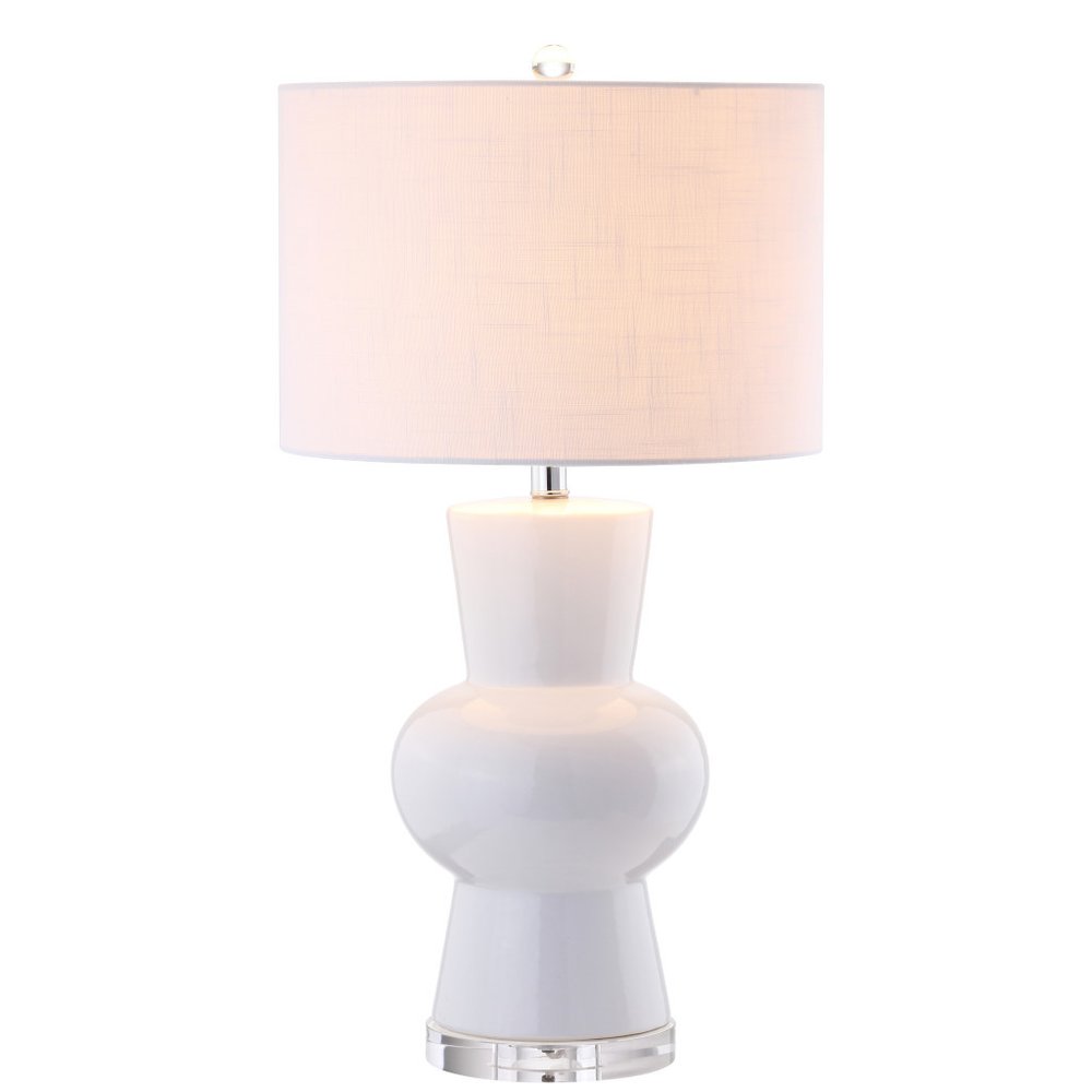 29" Clear Novelty Table Lamp With Drum Shade