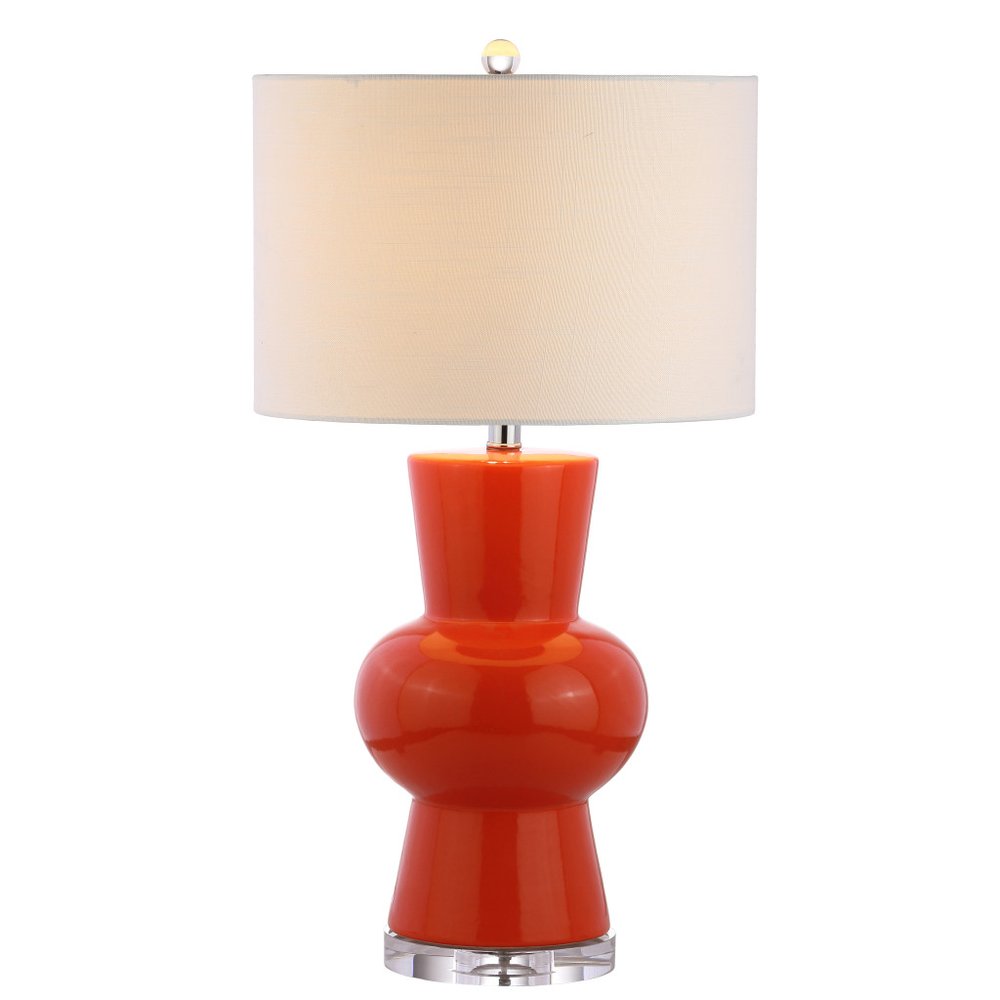 29" Clear Novelty Table Lamp With Drum Shade