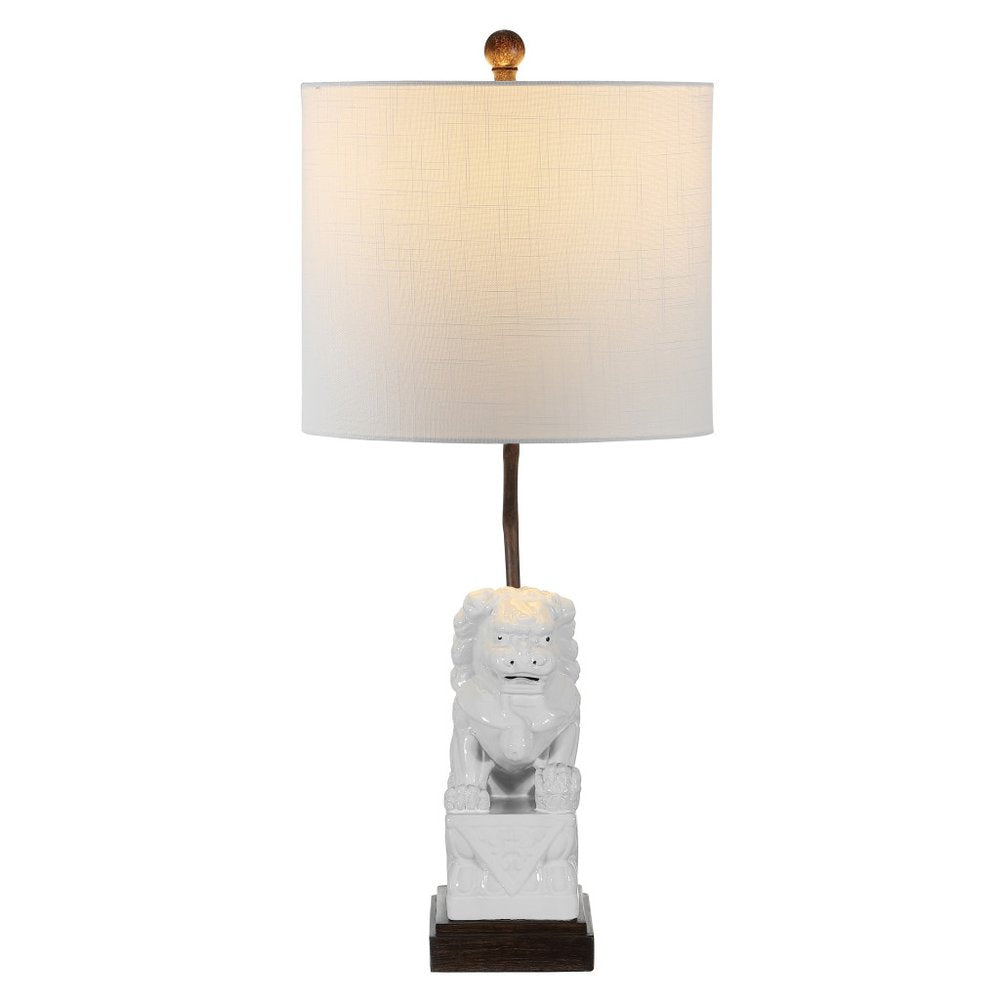 28" Brown Novelty Table Lamp With Globe Shade