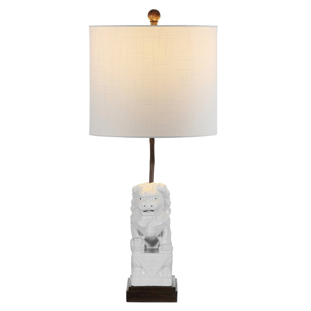 28" Brown Novelty Table Lamp With Globe Shade
