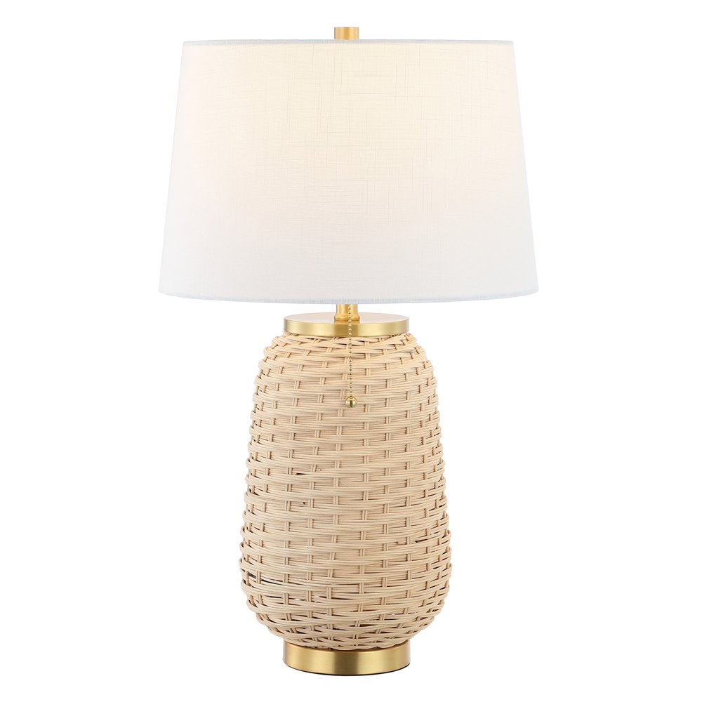 25" Gold Urn Table Lamp With Empire Shade