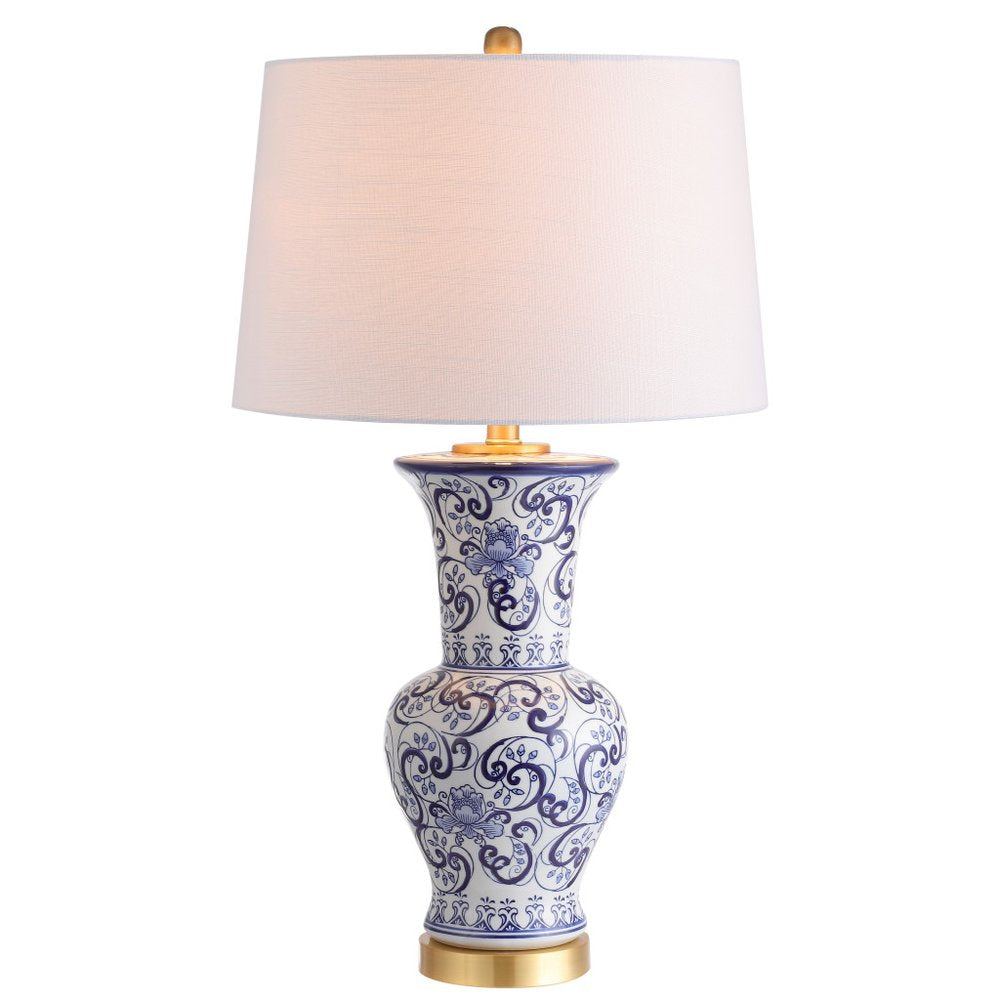29" Gold Novelty Table Lamp LED With Drum Shade