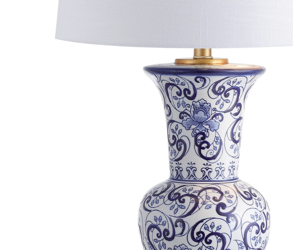 29" Gold Novelty Table Lamp LED With Drum Shade