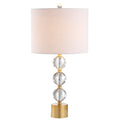 25" Gold Novelty Table Lamp LED With Drum Shade