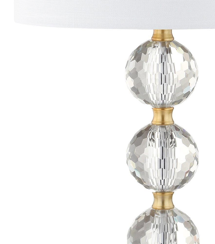 25" Gold Novelty Table Lamp LED With Drum Shade
