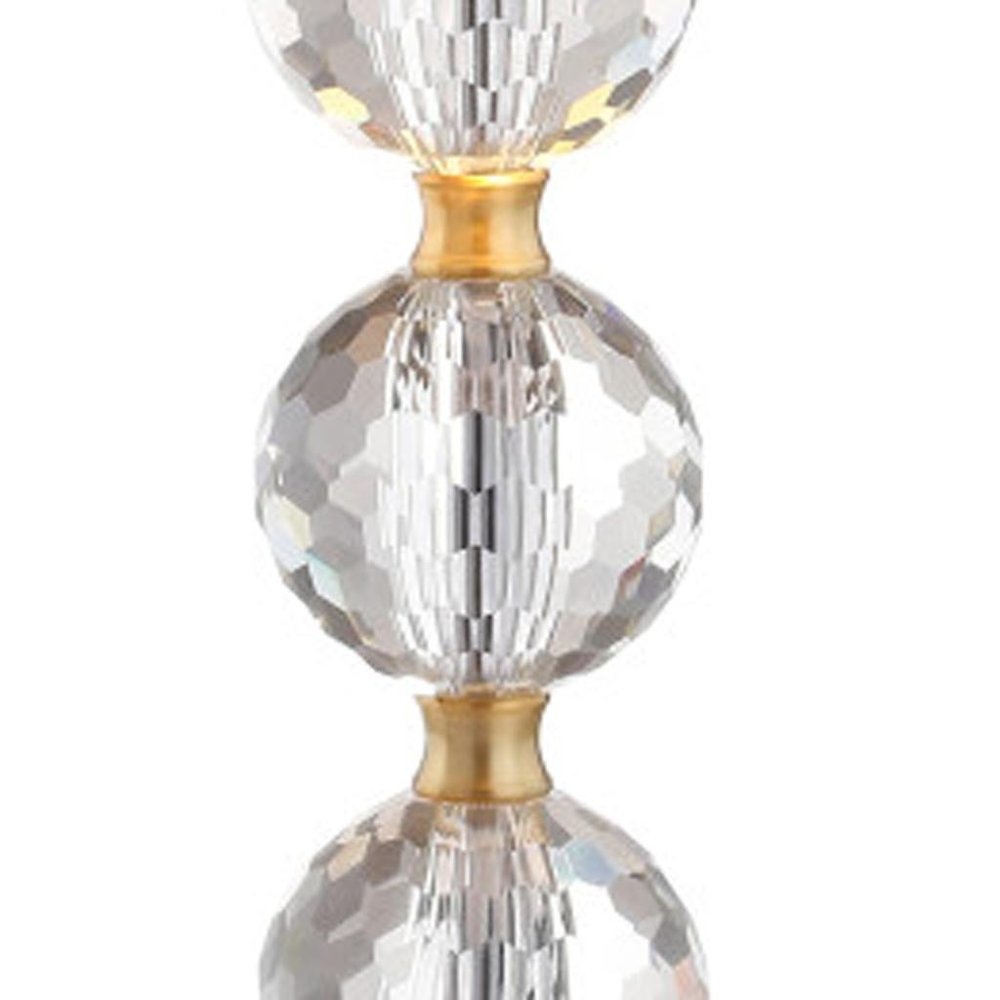 25" Gold Novelty Table Lamp LED With Drum Shade