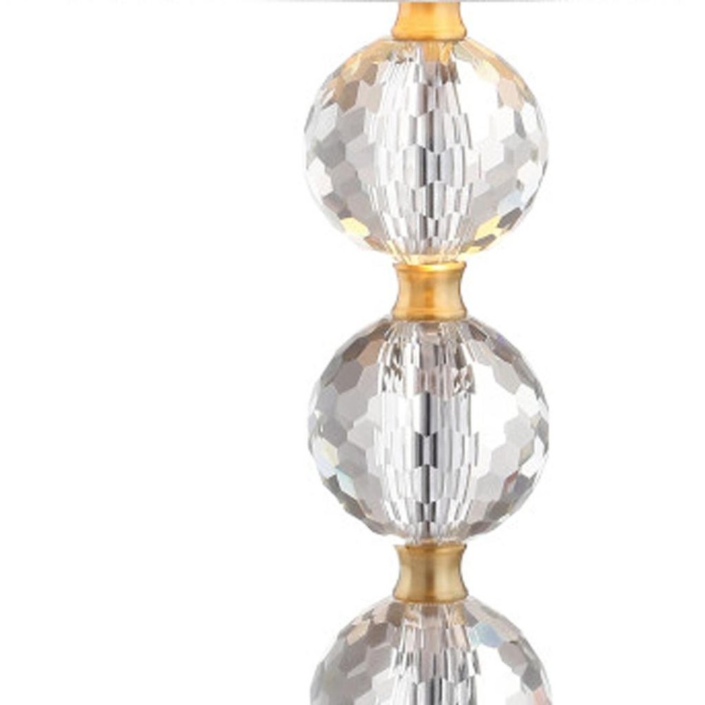 25" Gold Novelty Table Lamp LED With Drum Shade