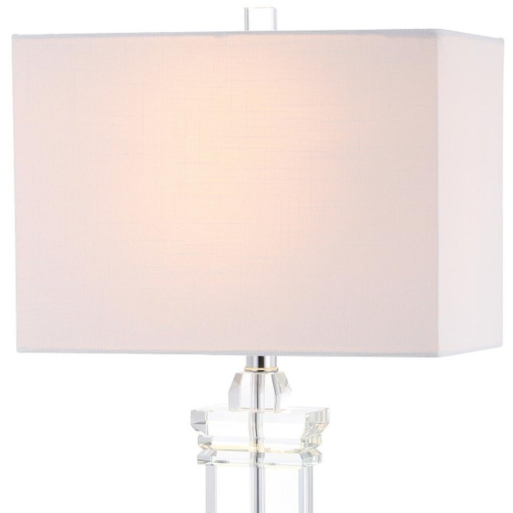 25" Clear Novelty Table Lamp LED With Shade