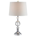 26" Silver Urn Bedside Lamp With Empire Shade
