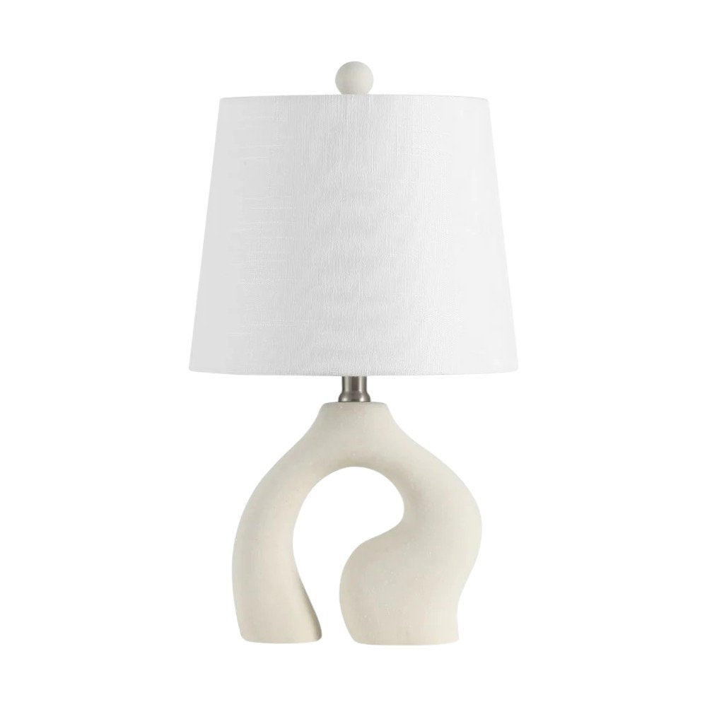 Set of Two 19" Clear Novelty Table Lamps LED With Empire Shades