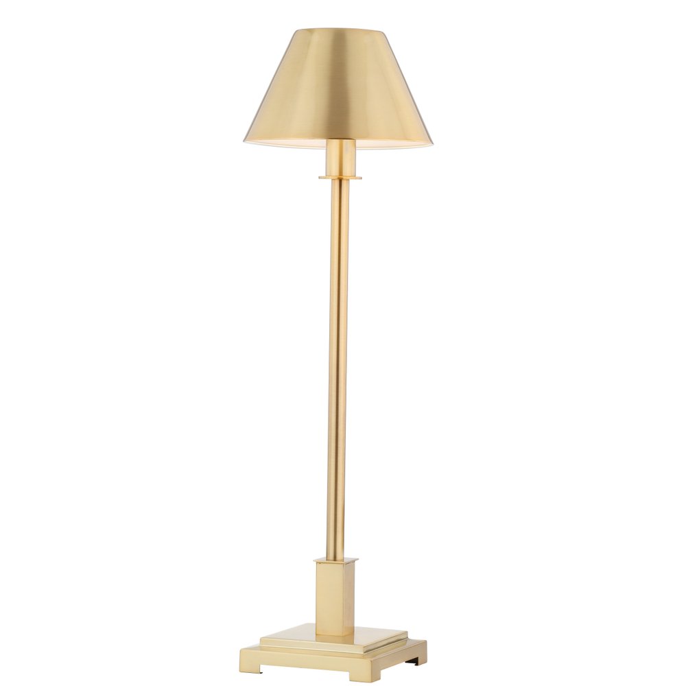 26" Gold Novelty Table Lamp LED With Drum Shade