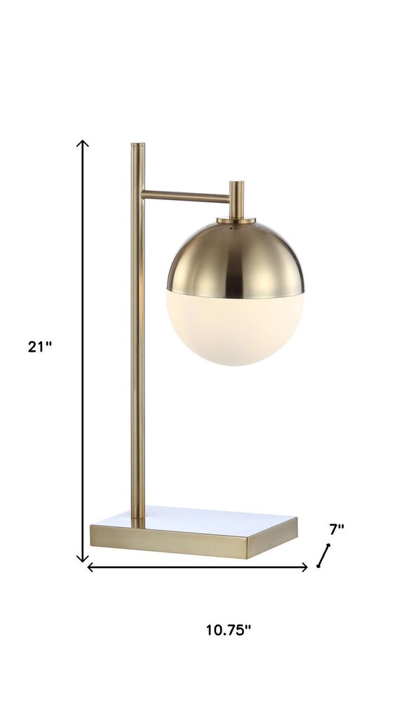21" Gold Table Lamp LED
