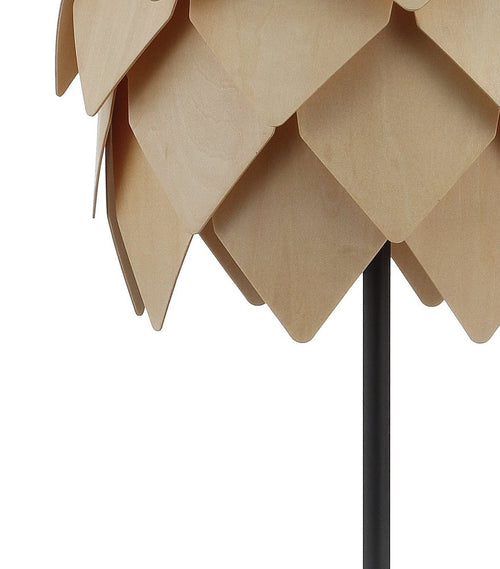 21" Natural And Black Novelty Table Lamp With Novelty Shade