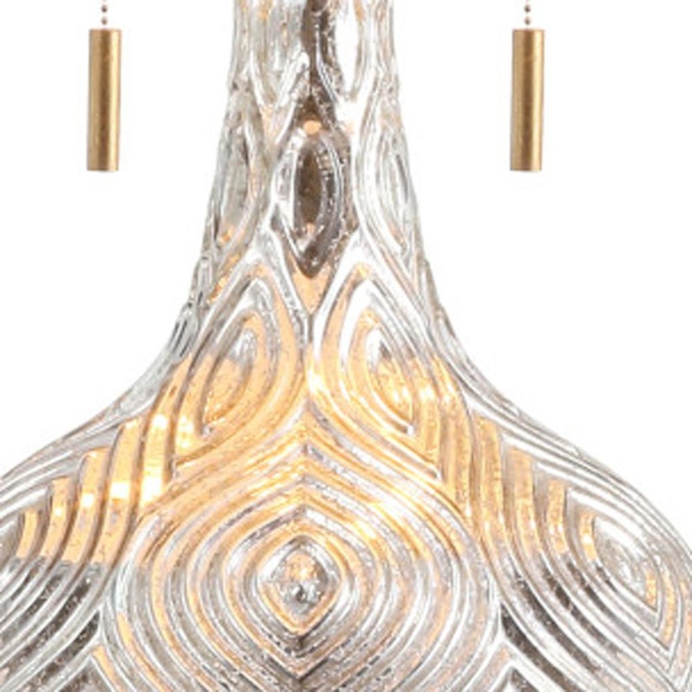 31" Gold Novelty Table Lamp LED With Globe Shade