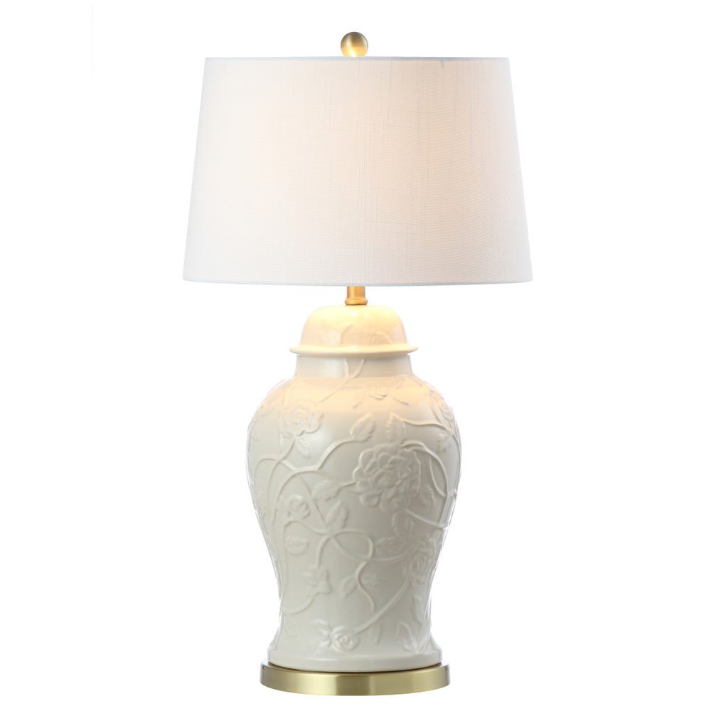 30" Gold Novelty Table Lamp With Empire Shade