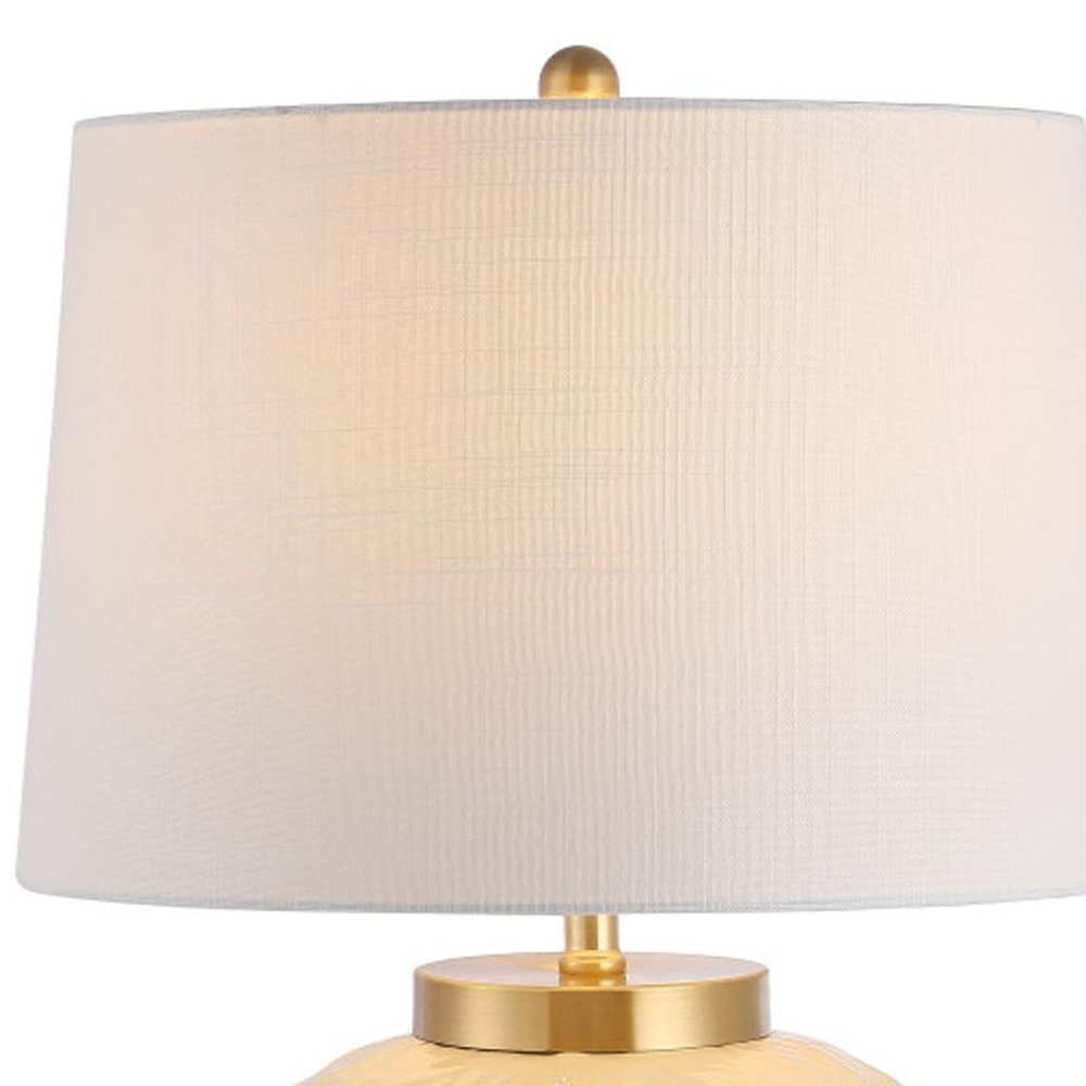 32" Clear Novelty Table Lamp With Empire Shade