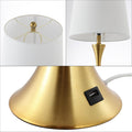 Set of Two 23" Clear Novelty Table Lamps With Empire Shades