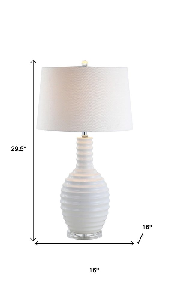 30" Clear Novelty Table Lamp LED With Globe Shade