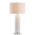 32" Silver Novelty Table Lamp LED With Drum Shade