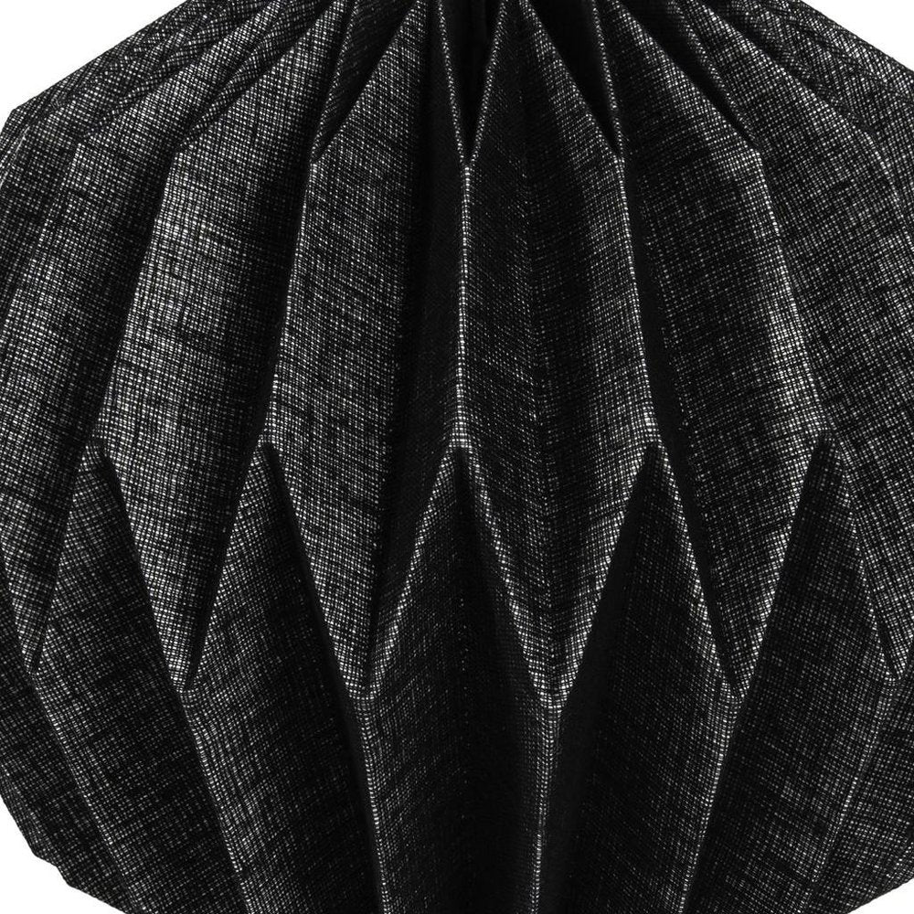 11" Black Geometric Table Lamp LED With Globe Shade