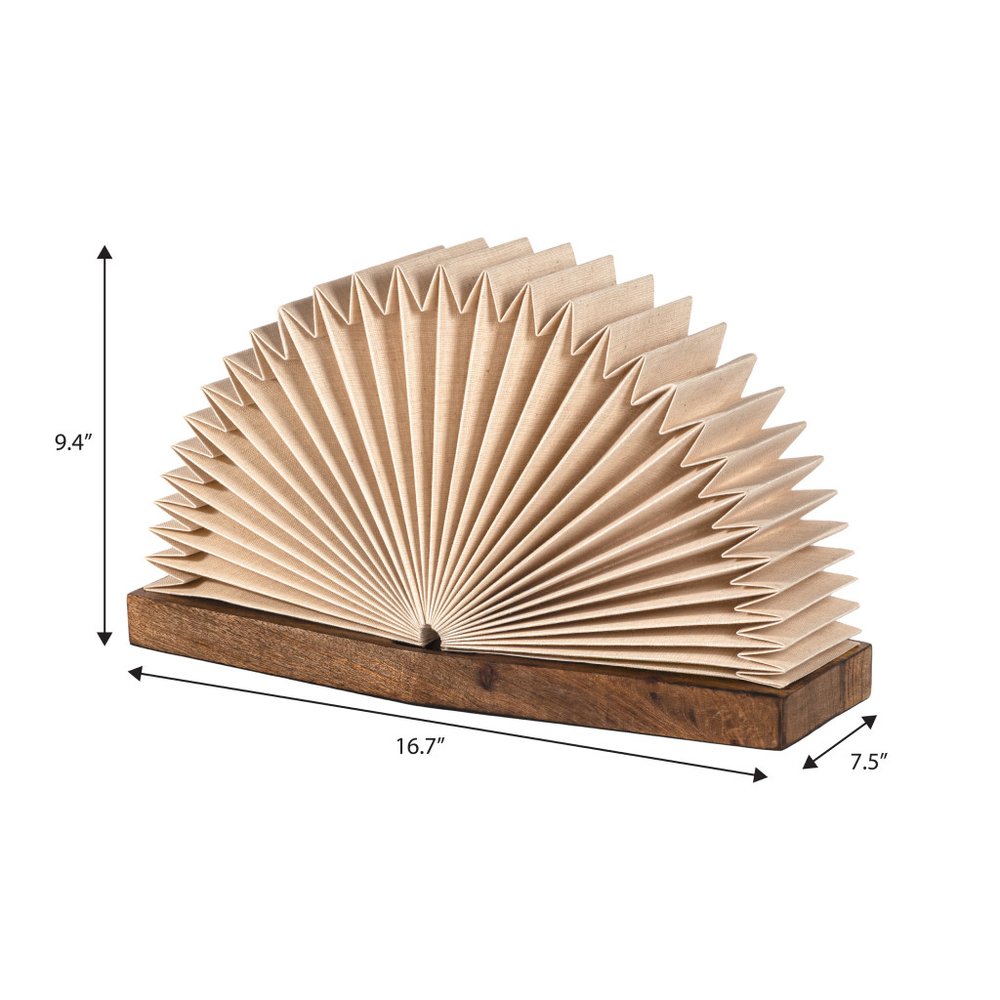 10" Natural Geometric Table Lamp With Novelty Shade