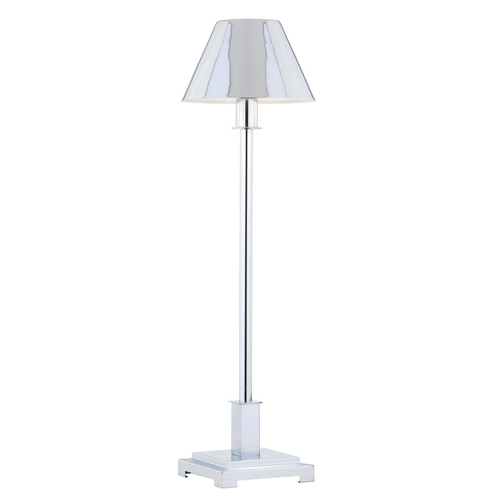 26" Silver Novelty Table Lamp LED With Empire Shade