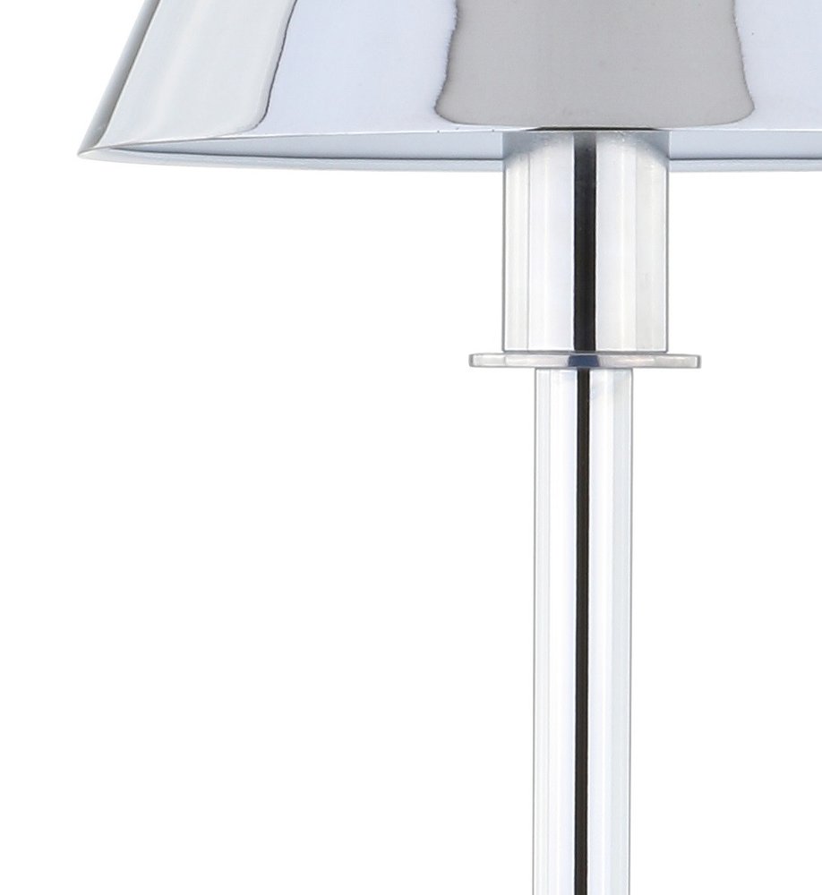 26" Silver Novelty Table Lamp LED With Empire Shade