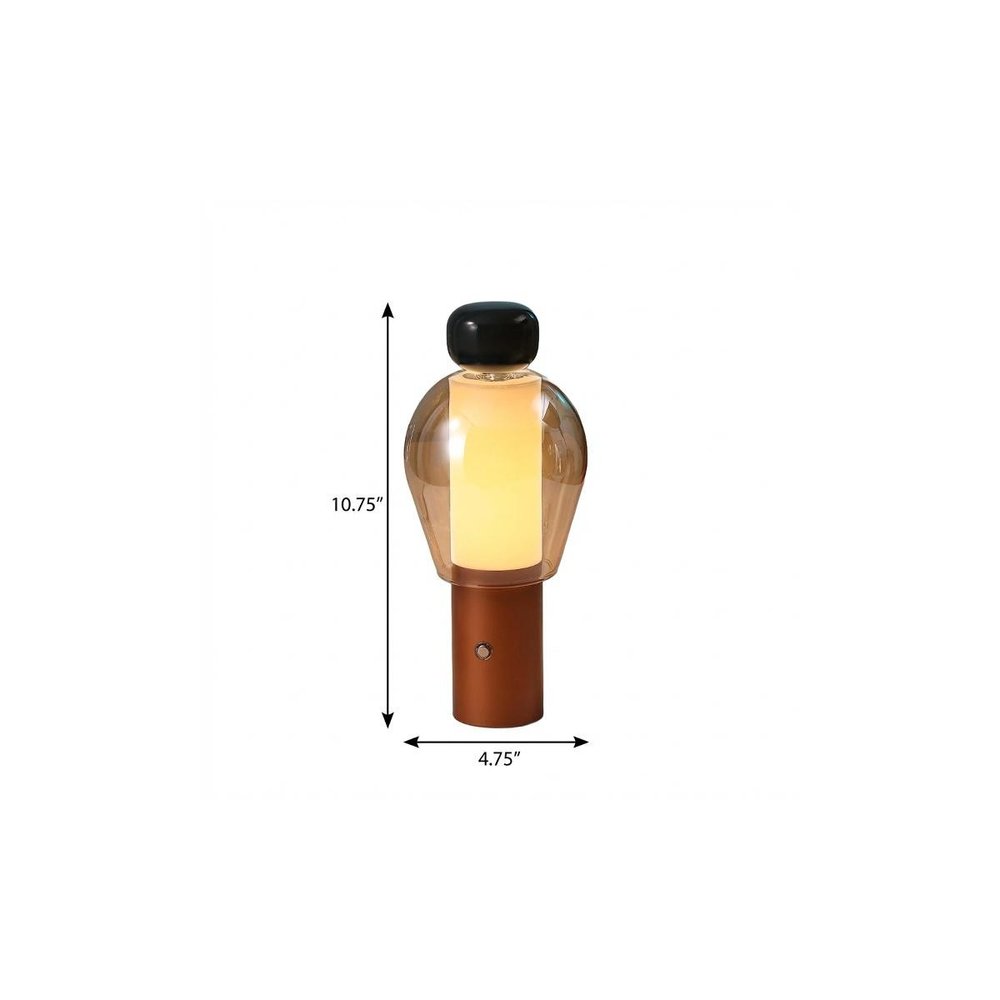 11" Copper USB Table Lamp LED