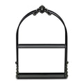 13" Black Metal Wall Mounted Accent Shelf