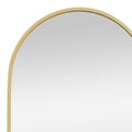 70" Gold Metal Arch Wall Mounted Leaning Or Freestanding Framed Full Length Mirror