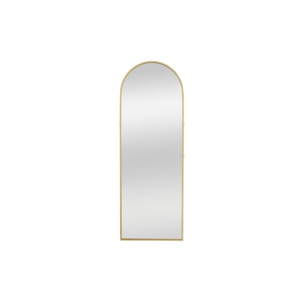 70" Gold Metal Arch Wall Mounted Leaning Or Freestanding Framed Full Length Mirror
